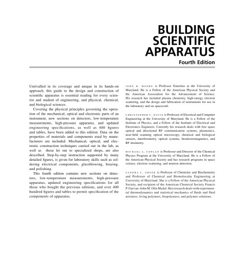 Building Scientific Apparatus