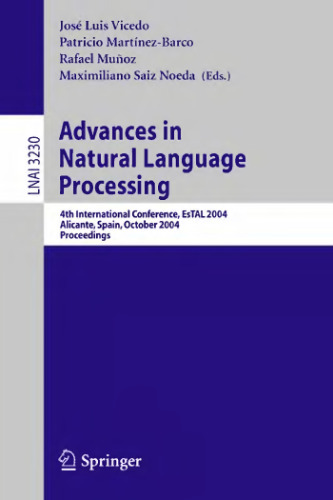 Advances in Natural Language Processing 4 conf