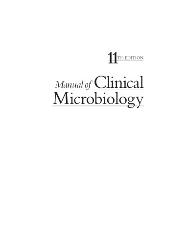 Manual of Clinical Microbiology 2 Volume set