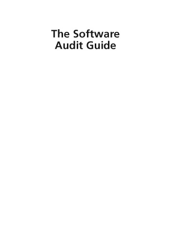 The Software Audit Guide