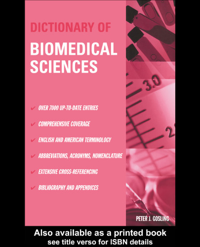 Dictionary of biomedical sciences