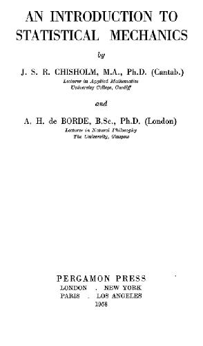 Introduction to Statistical Mechanics