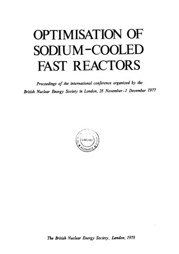 Optimization of Sodium-cooled Fast Reactors: Conference Proceedings