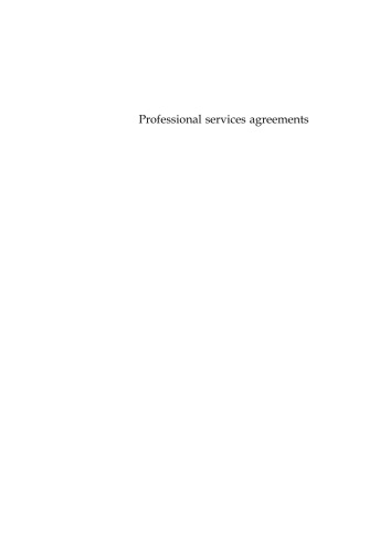 Professional services agreements