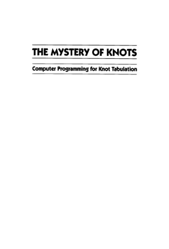 The mystery of knots: Computer programming for knot tabulation