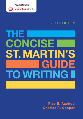 The Concise St. Martin's Guide to Writing