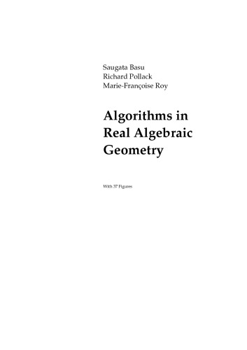 Algorithms in Real Algebraic Geometry [draft]