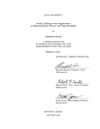 Young tableaux with applications to representation theory and flag manifolds