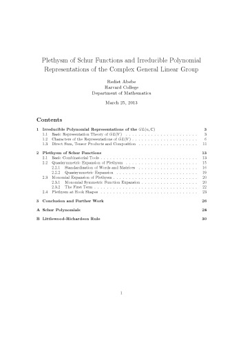 Plethysm of Schur Functions and Irreducible Polynomial Representations of the Complex General Linear Group