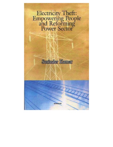 Electricity theft : empowering people and reforming power sector