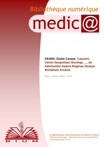 De Admirandis Naturae reginae deaeque mortalium arcanis