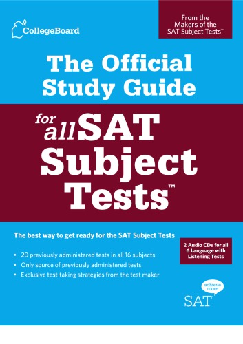 The Official Study Guide for All SAT Subject Tests