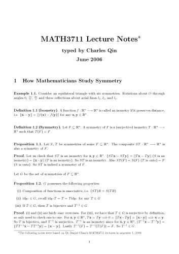 Algebra [Lecture Notes]