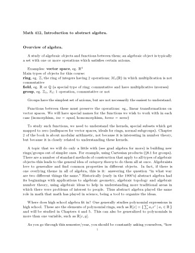 Abstract algebra [Lecture notes]
