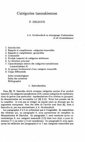 Catégories tannakiennes