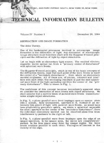 Diffraction and Image Formation