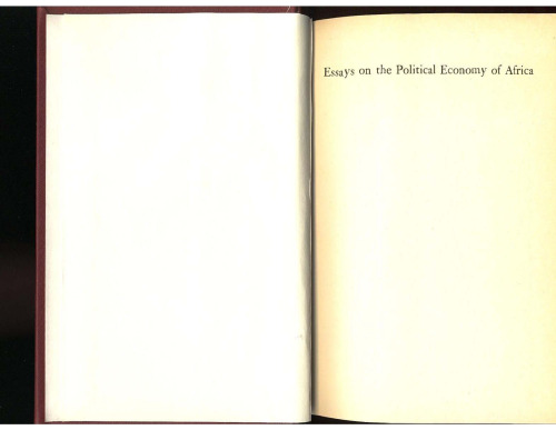 Essays on the Political Economy of Africa