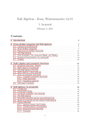 Hall Algebras [Lecture notes]