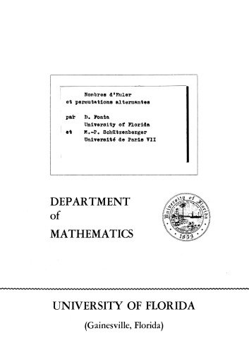 Nombres d'Euler et permutations alternantes (unabridged version)
