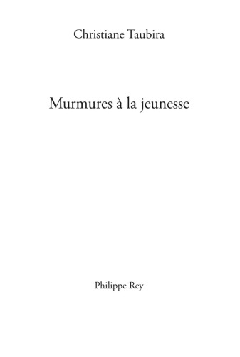 Murmures à la jeunesse