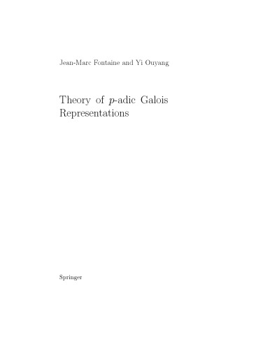 Theory of p-adic Galois Representations [draft]