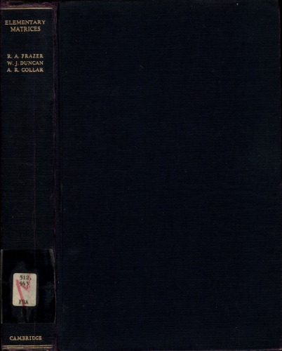 Elementary Matrices And Some Applications To Dynamics And Differential Equations