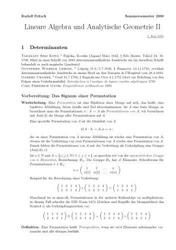 MIIB - Lineare Algebra und Analytische Geometrie II (Auszug) [Lecture notes]