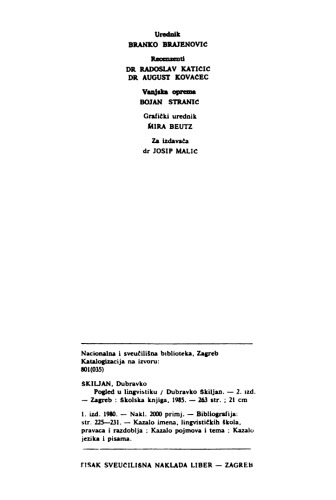 Pogled u lingvistiku