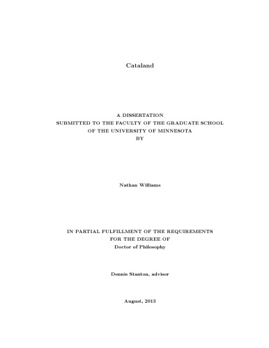 Cataland [PhD thesis]