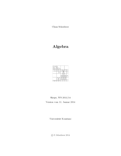 Algebra [Lecture notes]