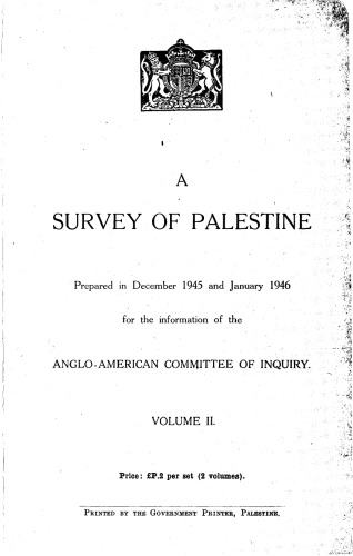 A Survey of Palestine