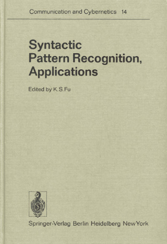 Syntactic Pattern Recognition, Applications