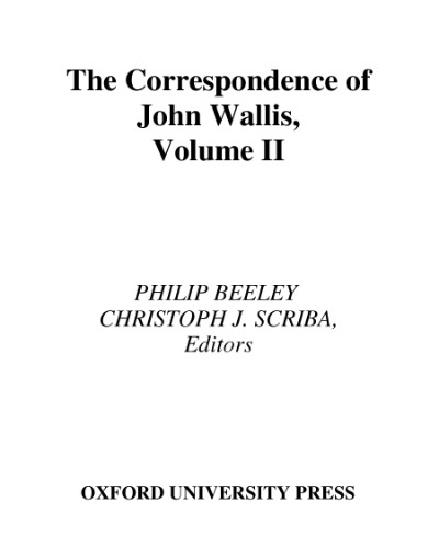 The correspondence of John Wallis