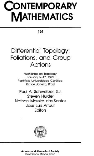 Differential topology, foliations, and group actions