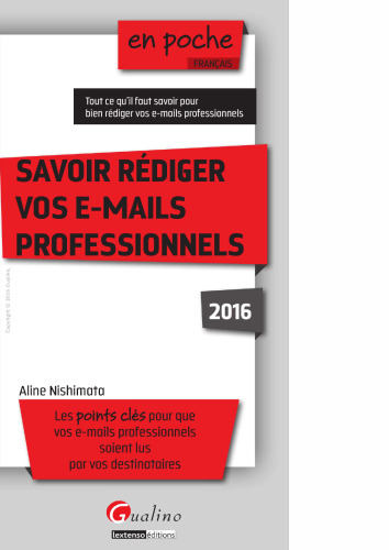 Savoir rédiger vos e-mails professionnels 2016