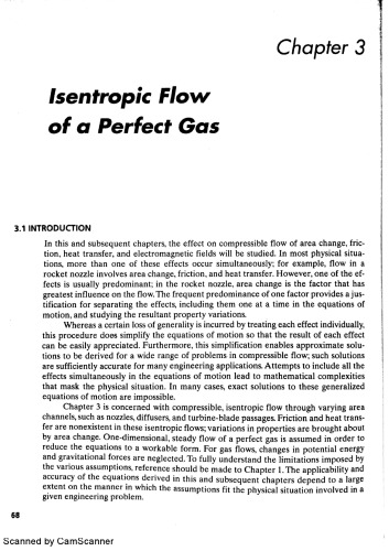 Gas Dynamics Chapter 3