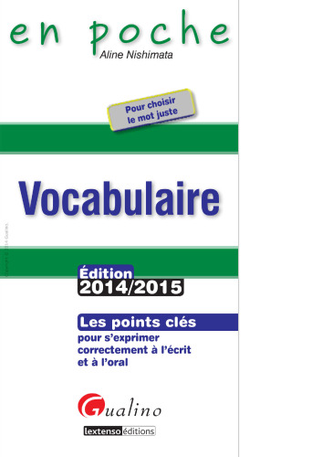 Vocabulaire 2014-2015