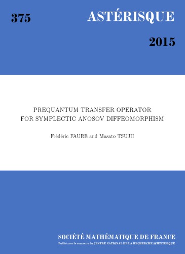 Prequantum transfer operator for symplectic Anosov diffeomorphism