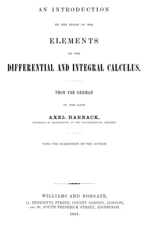 Introduction to elements of differential and integral calculus (1891)