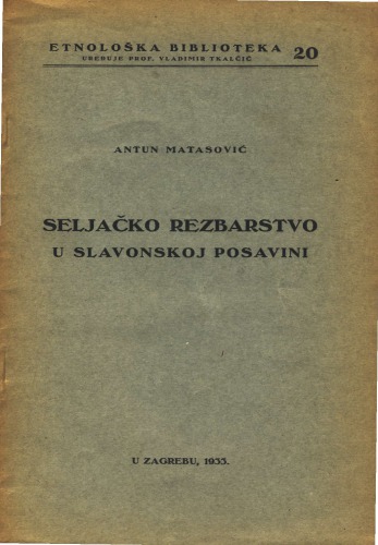 Seljačko rezbarstvo u slavonskoj posavini