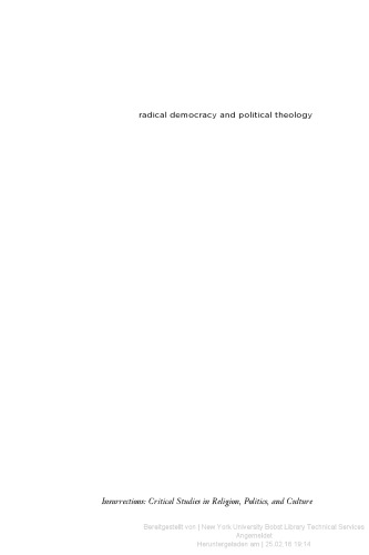 Radical Democracy and Political Theology