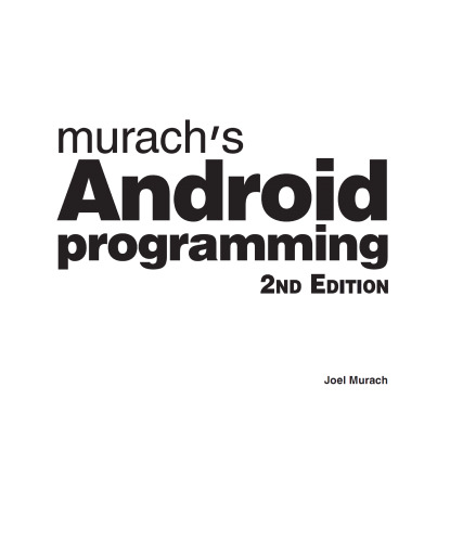 Murach's Android Programming