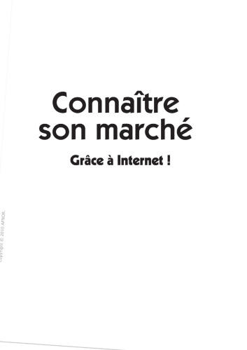 Connaître son marché : Grâce à internet! TPE-PME