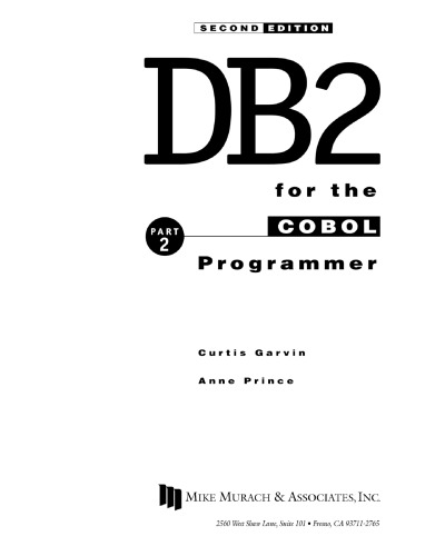 DB2 for the COBOL Programmer, Part 2
