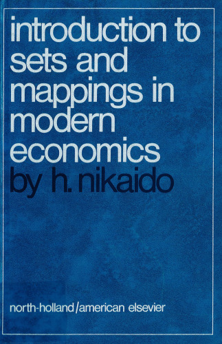 Introduction to sets and mappings in modern economics.
