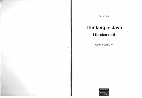 Thinking in Java vol. 1 - Fondamenti