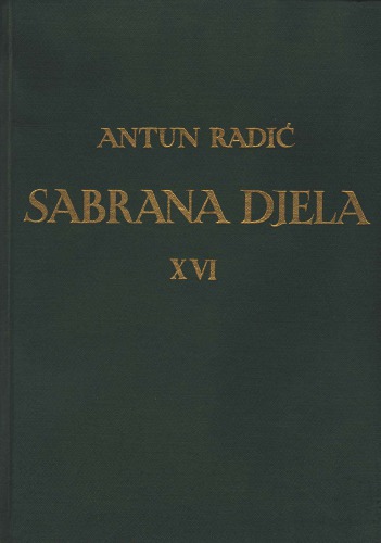 Sabrana djela Antuna Radića XVI. Kulturni vidici