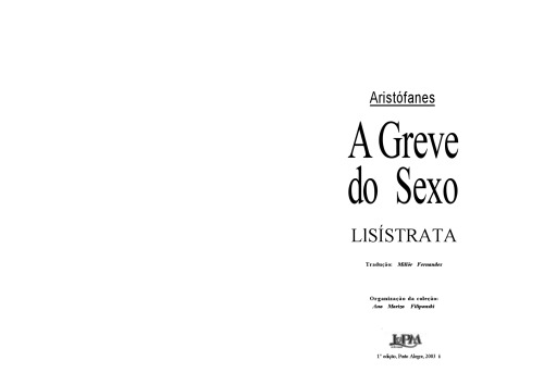 Lisístrata - A Greve do Sexo