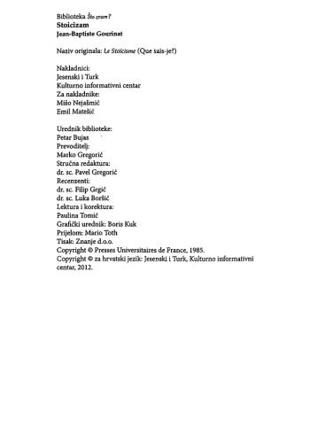 Stoicizam - šta znam?