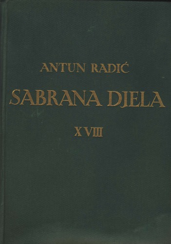 Sabrana djela Antuna Radića XVIII. Dodatak